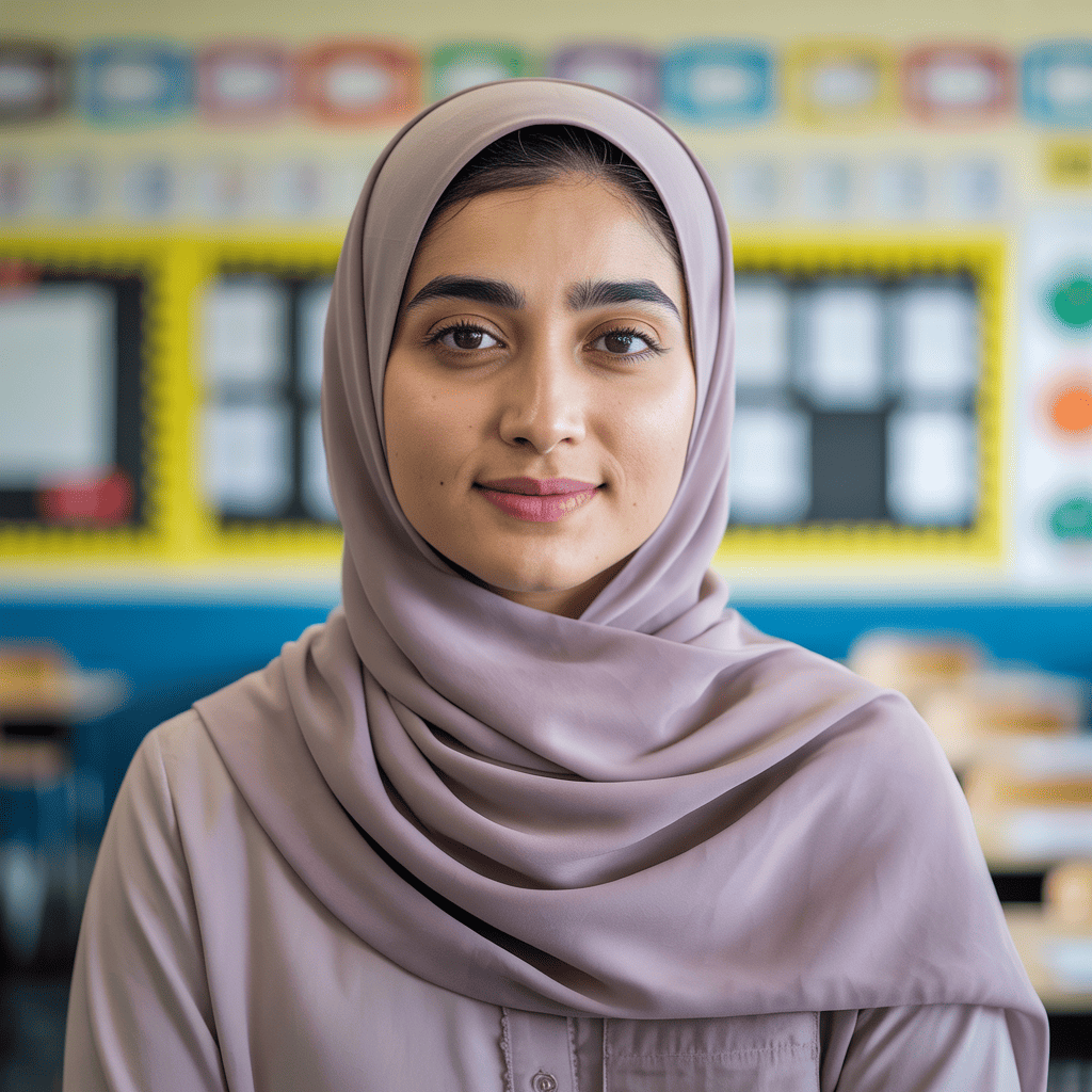 Photo of Miss Ahmed, Year 6 Teacher, sharing their ATLAS review
